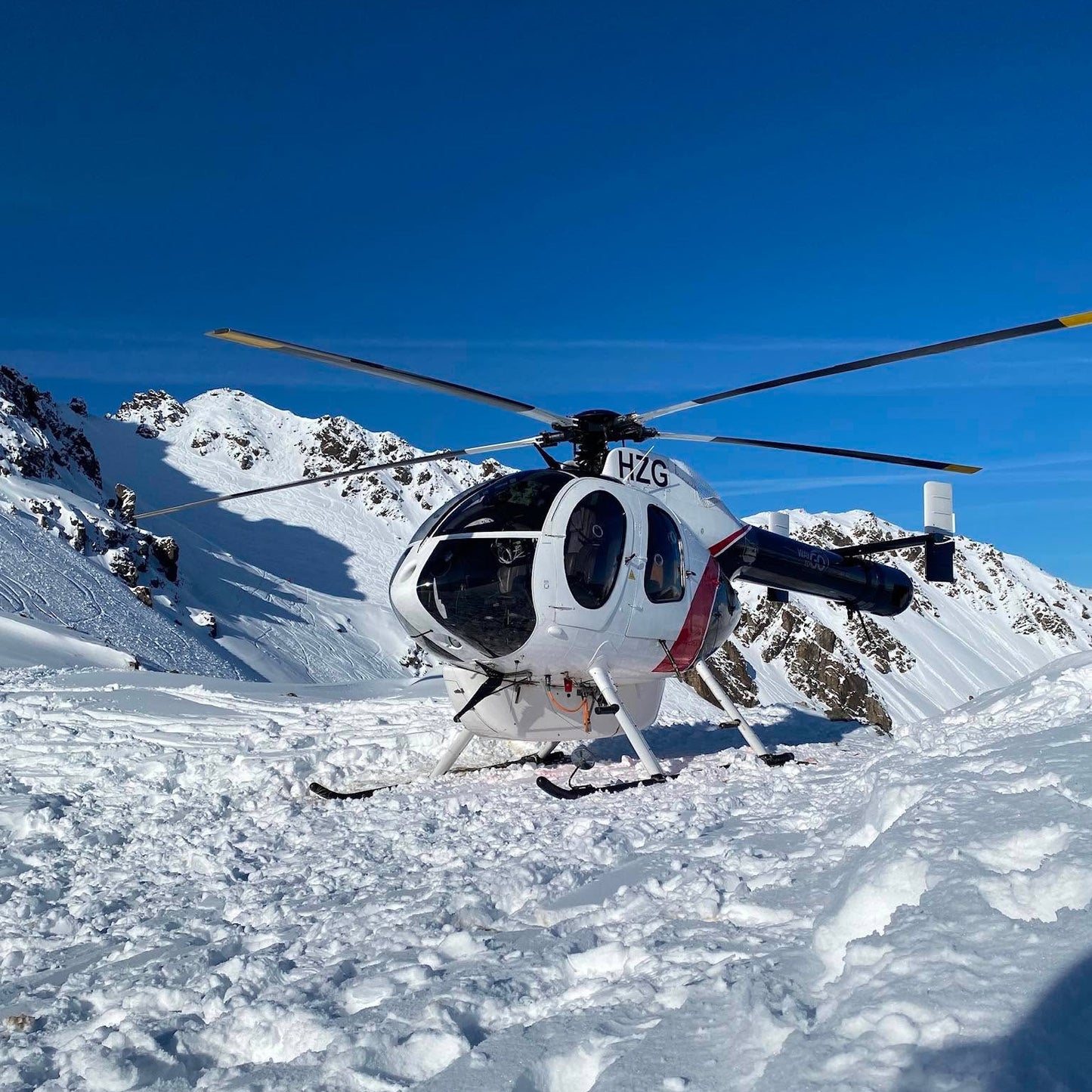 Helicopter for Curling Day